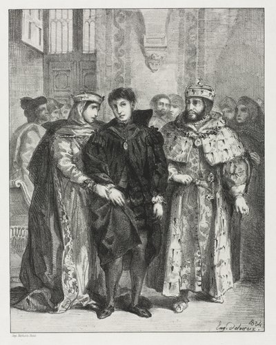 Hamlet, 1834 de Ferdinand Victor Eugene Delacroix
