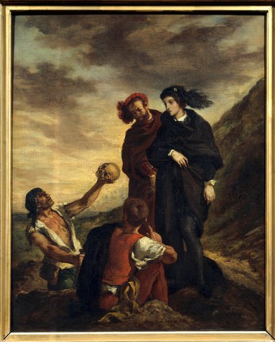 Hamlet y Horacio en el cementerio Ilustración para el Acto V de la obra 