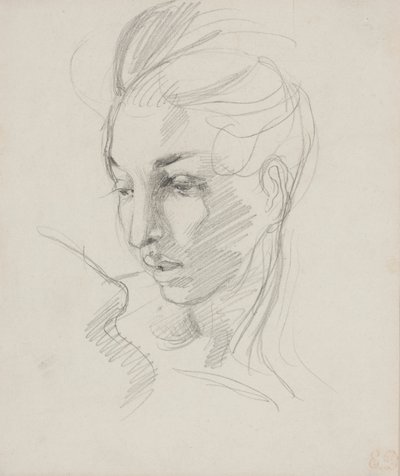Cabeza de la Libertad de Ferdinand Victor Eugene Delacroix