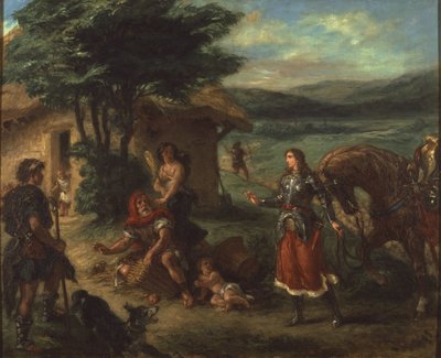 Erminia y los pastores de Ferdinand Victor Eugene Delacroix