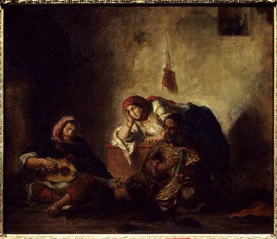 Músicos judíos en Mogador (antiguo nombre de Essaouira) en Marruecos de Ferdinand Victor Eugene Delacroix