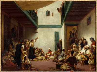Boda judía en Marruecos. Pintura de Eugene Delacroix de Ferdinand Victor Eugene Delacroix