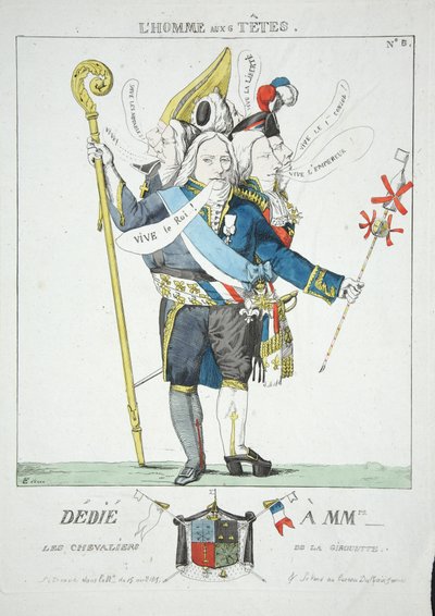 El hombre de las 6 cabezas de Ferdinand Victor Eugene Delacroix