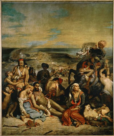 Le Massacre de Scio - La masacre de Quíos ... de Ferdinand Victor Eugene Delacroix