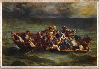 Le Naufrage de Don Juan - El Naufragio de Don Juan. Salón de 1841 ... de Ferdinand Victor Eugene Delacroix