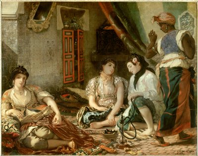 Las mujeres de Argel en su apartamento de Ferdinand Victor Eugene Delacroix