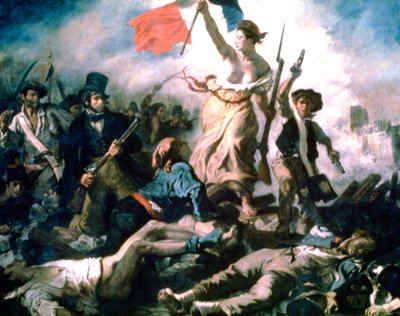 La libertad guiando al pueblo de Ferdinand Victor Eugene Delacroix