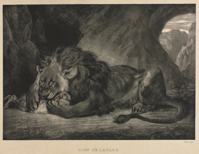 León del Atlas, 1829 de Ferdinand Victor Eugene Delacroix