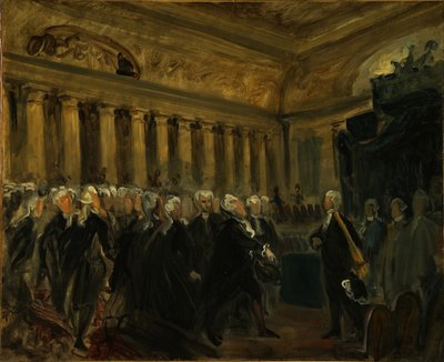 Mirabeau confronta al Marqués de Dreux-Brézé, boceto, 1831 de Ferdinand Victor Eugene Delacroix
