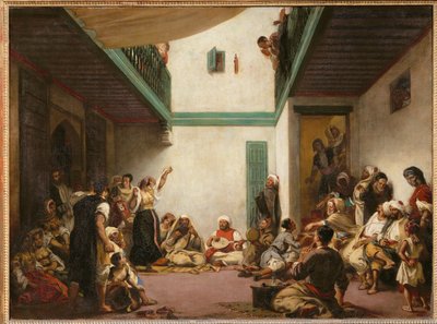 Boda judía en Marruecos ... de Ferdinand Victor Eugene Delacroix