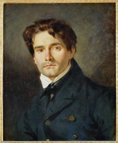 Retrato Leon Riesener ... de Ferdinand Victor Eugene Delacroix