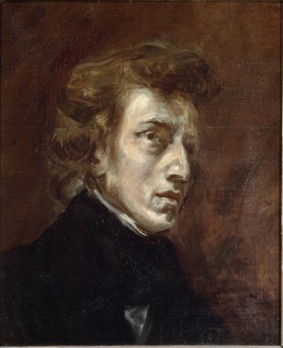 Retrato de Frédéric Chopin de Ferdinand Victor Eugene Delacroix