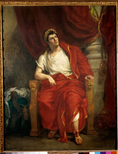 Retrato del comediante François-Joseph Talma interpretando a Nerón en la obra 