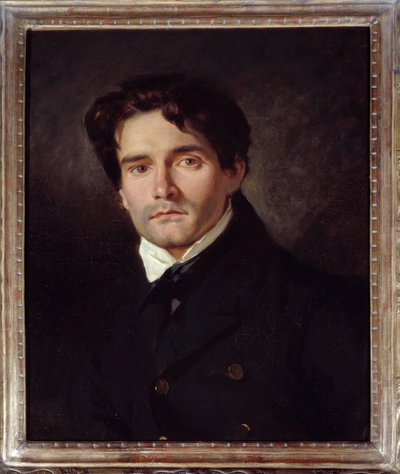 Retrato del pintor Louis Riesener de Ferdinand Victor Eugene Delacroix
