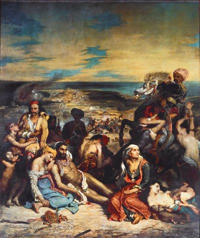 Escenas de la masacre de Quíos de Ferdinand Victor Eugene Delacroix