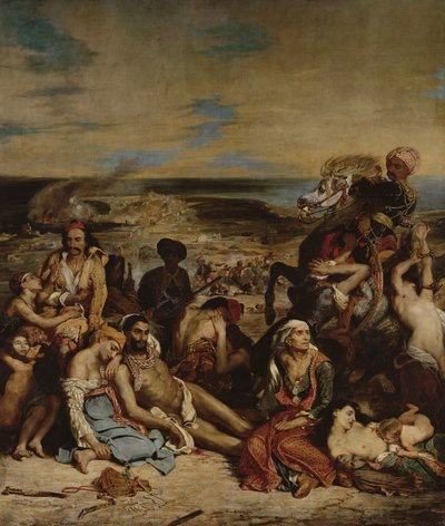 Escenas de la masacre de Quíos, 1822 de Ferdinand Victor Eugene Delacroix