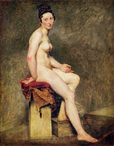 Desnudo Sentado, Mademoiselle Rose de Ferdinand Victor Eugene Delacroix