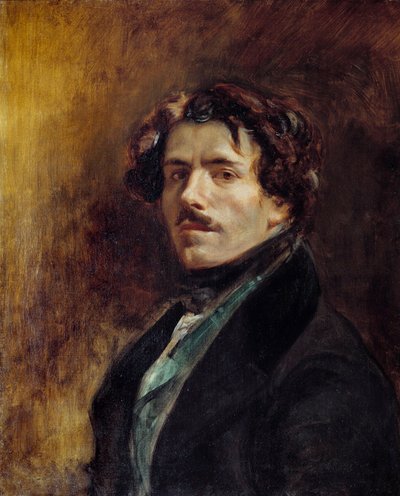Autorretrato de Eugene Delacroix (1798-1863) 1837 de Ferdinand Victor Eugene Delacroix