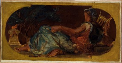 Boceto para el Salón de la Paz del Ayuntamiento de París: Minerve, entre 1849 y 1852 (óleo sobre lienzo) de Ferdinand Victor Eugene Delacroix