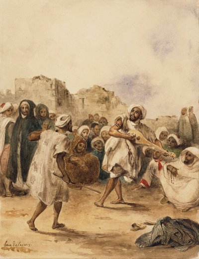 Jugadores Ambulantes, 1833 de Ferdinand Victor Eugene Delacroix