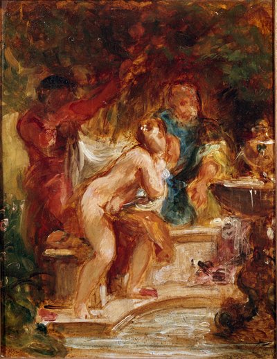 Susana en el baño de Ferdinand Victor Eugene Delacroix