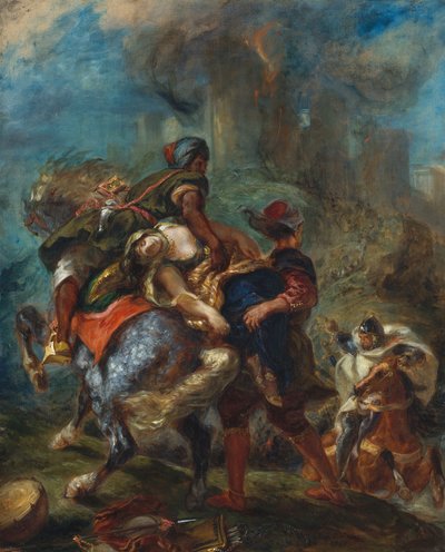 El secuestro de Rebeca de Ferdinand Victor Eugene Delacroix