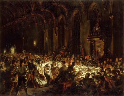 El asesinato del obispo de Lieja de Ferdinand Victor Eugene Delacroix