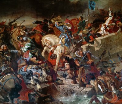 La Batalla de Taillebourg, 21 de julio de 1242 de Ferdinand Victor Eugene Delacroix