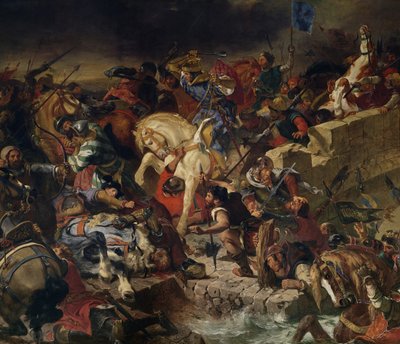 La batalla de Taillebourg, 21 de julio de 1242 de Ferdinand Victor Eugene Delacroix
