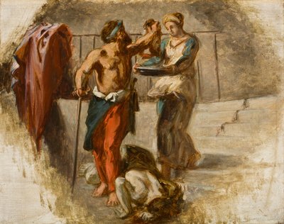 La decapitación de San Juan Bautista, c.1838 de Ferdinand Victor Eugene Delacroix