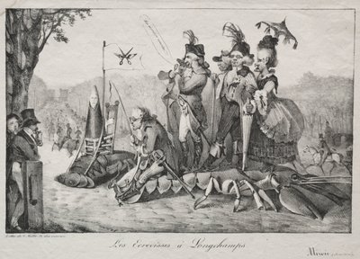 Los cangrejos de Longchamps, 1822 de Ferdinand Victor Eugene Delacroix