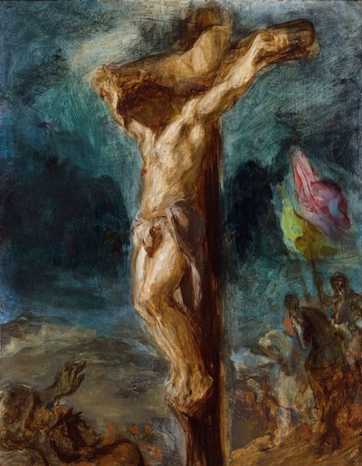 La Crucifixión par Delacroix, Eugene (1798-1863) de Ferdinand Victor Eugene Delacroix