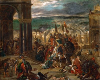 La entrada de los cruzados en Constantinopla de Ferdinand Victor Eugene Delacroix