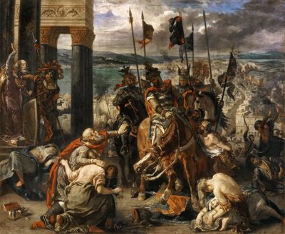 La entrada de los cruzados en Constantinopla de Ferdinand Victor Eugene Delacroix