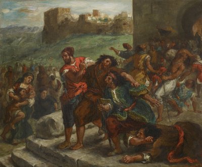 Los fanáticos de Tánger de Ferdinand Victor Eugene Delacroix