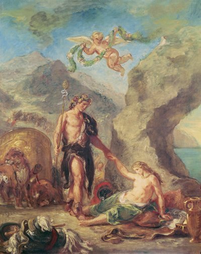 Las Cuatro Estaciones. Otoño: Baco y Ariadna, 1862 de Ferdinand Victor Eugene Delacroix