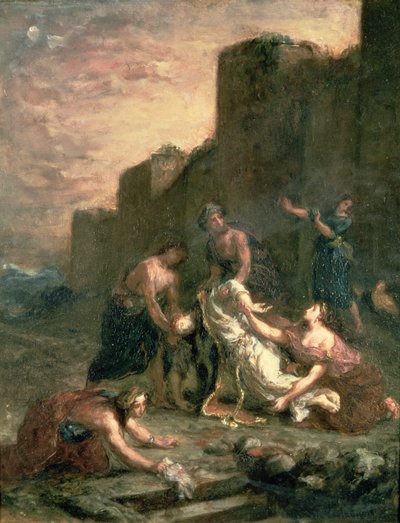 El martirio de San Esteban, 1860 de Ferdinand Victor Eugene Delacroix