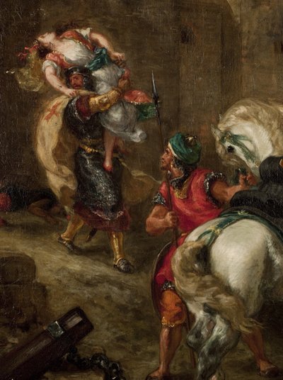 El rapto de Rebeca de Ferdinand Victor Eugene Delacroix
