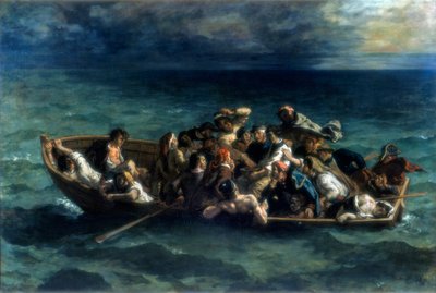 El naufragio de Don Juan, 1840 de Ferdinand Victor Eugene Delacroix