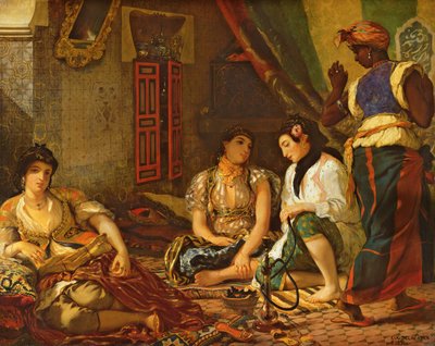 Las mujeres de Argel en su apartamento de Ferdinand Victor Eugene Delacroix
