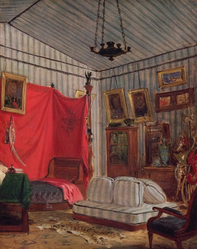 El apartamento del Conde de Mornay, rue de Verneuil, París (estudio), 1833 de Ferdinand Victor Eugene Delacroix