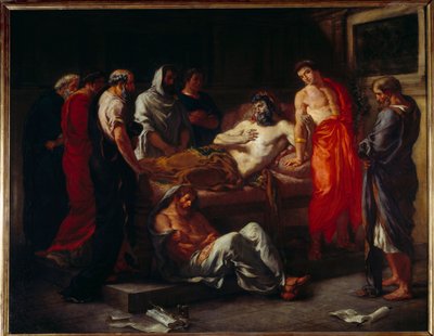 La muerte de Marco Aurelio (121-180) de Ferdinand Victor Eugene Delacroix