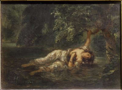 La muerte de Ofelia de Ferdinand Victor Eugene Delacroix