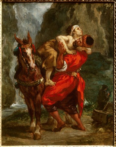 El buen samaritano de Ferdinand Victor Eugene Delacroix