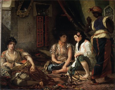 Las mujeres de Argel en su apartamento de Ferdinand Victor Eugene Delacroix
