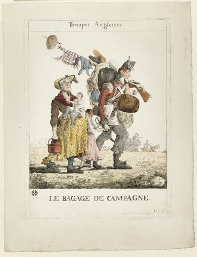 Tropas inglesas: el equipaje de campaña de Ferdinand Victor Eugene Delacroix