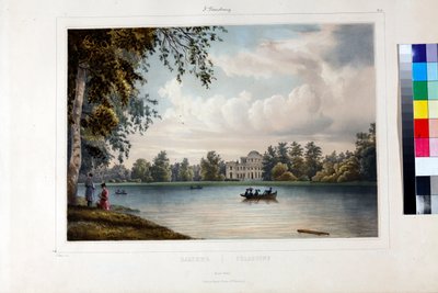 El Palacio Yelagin (palais Elaguine) en San Petersburgo par Perrot, Ferdinand Victor (1808-1841) de Ferdinand Victor Perrot