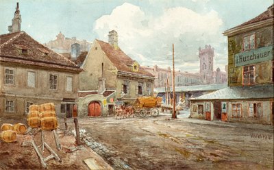El mercado de pulgas en Viena de Ferdinand Weckbrodt