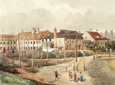 Sitio de construcción suburbano de Ferdinand Weckbrodt