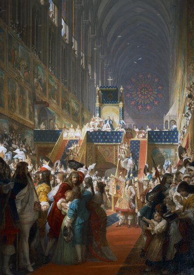 Luis XIV de Francia recibiendo representantes de las clases sociales en París de Ferdinand the Elder Piloty